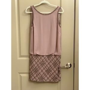 Mauve beaded dress